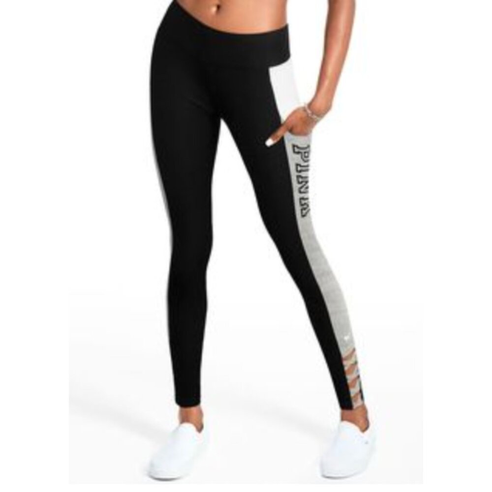 NWOT Pink Victoria's Secret Super Slim Strappy Yoga Leggings Pants
